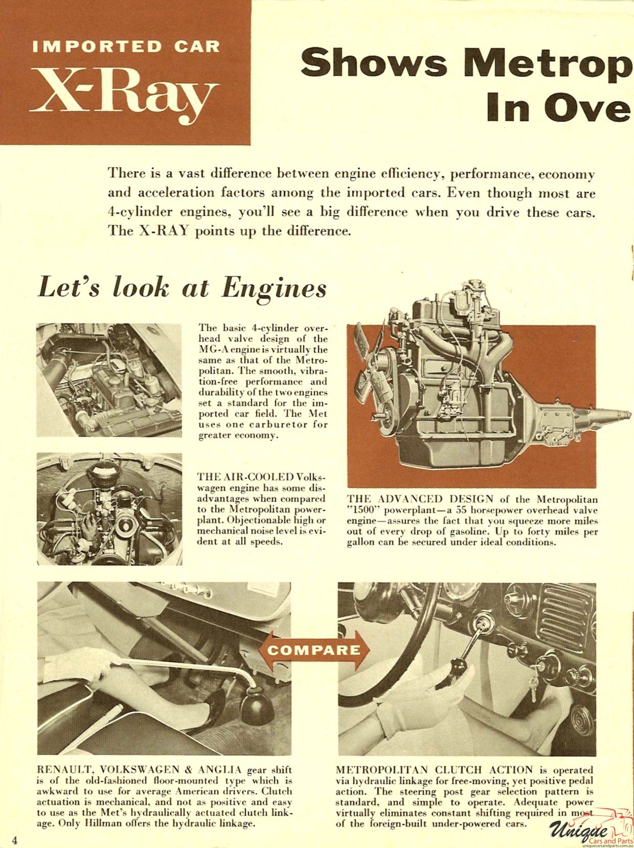 1958 Nash Metropolitan X-Ray Brochure Page 6